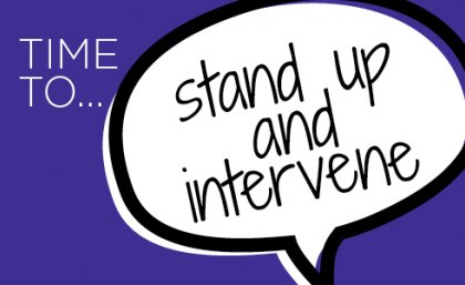 Everyone plays a role in changing attitudes towards sexual violence, so let's start a conversation. #YouCanMakeADifference Time-to-stand-up-and-intervene